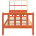 Miniatyrbilde 5 av 11: vidaXL Seng med bokhylle uten madrass voksbrun 90x190 cm heltre