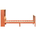Miniatyrbilde 6 av 11: vidaXL Seng med bokhylle uten madrass voksbrun 90x190 cm heltre