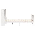 Miniatyrbilde 6 av 11: vidaXL Seng med bokhylle uten madrass hvit 150x200 cm heltre furu