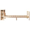 Miniatyrbilde 6 av 11: vidaXL Seng med bokhylle uten madrass 100x200 cm heltre furu