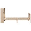Miniatyrbilde 6 av 11: vidaXL Seng med bokhylle uten madrass 100x200 cm heltre furu