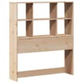 Miniatyrbilde 8 av 11: vidaXL Seng med bokhylle uten madrass 100x200 cm heltre furu