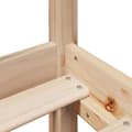 Miniatyrbilde 11 av 11: vidaXL Seng med bokhylle uten madrass 100x200 cm heltre furu