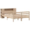 Miniatyrbilde 4 av 11: vidaXL Seng med bokhylle uten madrass 120x200 cm heltre furu