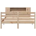 Miniatyrbilde 5 av 11: vidaXL Seng med bokhylle uten madrass 120x200 cm heltre furu