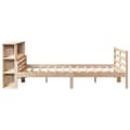 Miniatyrbilde 6 av 11: vidaXL Seng med bokhylle uten madrass 120x200 cm heltre furu