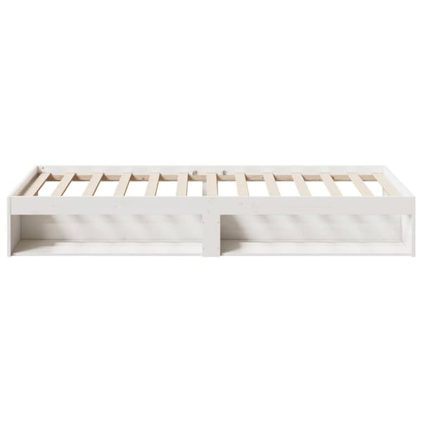 vidaXL Dagbädd utan madrass vit 80x200 cm massiv furu