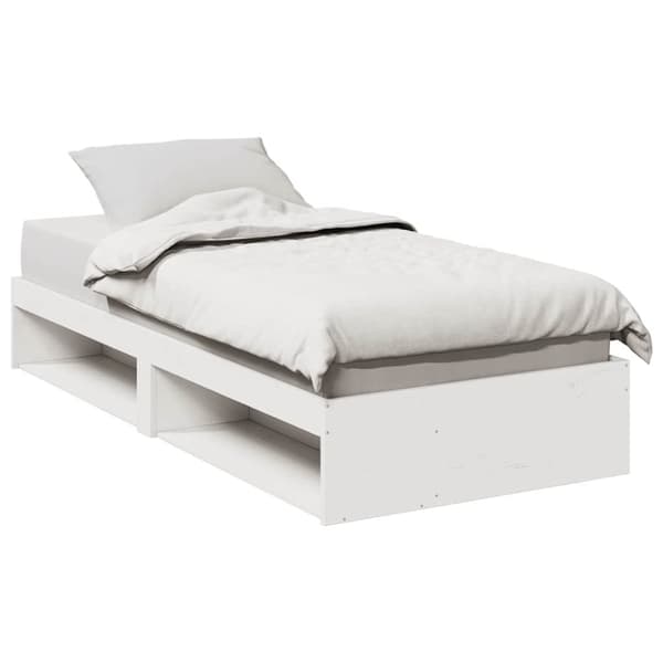 vidaXL Dagbädd utan madrass vit 80x200 cm massiv furu