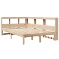 Miniatyrbilde 5 av 11: vidaXL Seng med bokhylle uten madrass 120x190 cm heltre furu