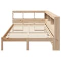 Miniatyrbilde 6 av 11: vidaXL Seng med bokhylle uten madrass 120x190 cm heltre furu