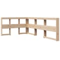 Miniatyrbilde 7 av 11: vidaXL Seng med bokhylle uten madrass 120x190 cm heltre furu