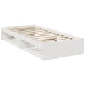 Miniatyrbilde 5 av 11: vidaXL Dagseng med madrass hvit 90x200 cm heltre furu