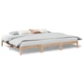 Miniatyrbilde 3 av 11: vidaXL Familiesengeramme uten madrass 270x200 cm heltre furu