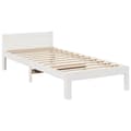 Miniatyrbillede 4 af 11: vidaXL familie sengeramme uden madras 270x200 cm massivt fyrretræ hvid