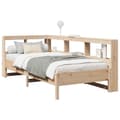 Miniatyrbilde 4 av 11: vidaXL Seng med bokhylle uten madrass 75x190 cm heltre furu