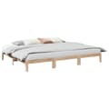 Pikkukuva 2 / 11: vidaXL Perhesängyn runko Ei patjaa 240x200 cm massiivipuumänty