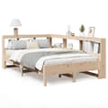 Miniatyrbilde 3 av 11: vidaXL Seng med bokhylle uten madrass 120x190 cm heltre furu