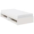 Miniatyrbilde 6 av 11: vidaXL Dagseng med madrass hvit 80x200 cm heltre furu