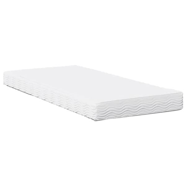 vidaXL Dagseng med madrass hvit 80x200 cm heltre furu