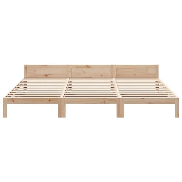 vidaXL familie sengeramme uden madras 240x200 cm massivt fyrretræ