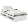 Miniatyrbilde 2 av 11: vidaXL Dagseng uten madrass hvit 90x190 cm heltre furu