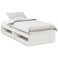 Miniatyrbillede 2 af 11: vidaXL daybed uden madras 100x200 cm massivt fyrretræ hvid