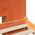 Miniatyrbilde 7 av 8: vidaXL Seng med bokhylle uten madrass voksbrun 135x190 cm heltre furu