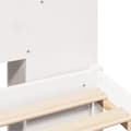 Miniatyrbilde 6 av 7: vidaXL Seng med bokhylle uten madrass hvit 140x190 cm heltre furu
