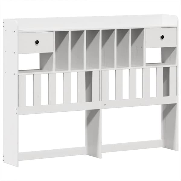 vidaXL Sängram utan madrass vit 160x200 cm massiv furu