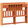 Miniatyrbilde 6 av 8: vidaXL Sengeramme uten madrass voksbrun 140x200 cm heltre furu
