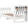 Miniatyrbilde 6 av 8: vidaXL Sengeramme uten madrass hvit 100x200 cm heltre furu