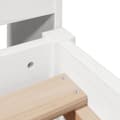Miniatyrbilde 7 av 8: vidaXL Sengeramme uten madrass hvit 100x200 cm heltre furu