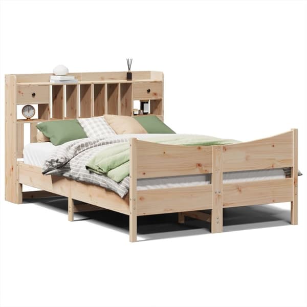 vidaXL Sengeramme uten madrass 150x200 cm heltre furu