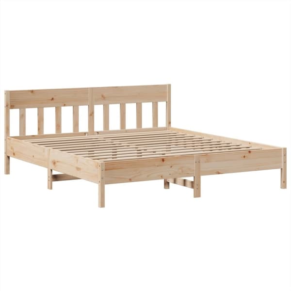 vidaXL Sänky ilman patjaa 200x200 cm täysi mänty