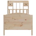 Miniatyrbilde 2 av 7: vidaXL Seng med bokhylle uten madrass 75x190 cm heltre furu