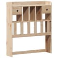 Miniatyrbilde 5 av 7: vidaXL Seng med bokhylle uten madrass 75x190 cm heltre furu