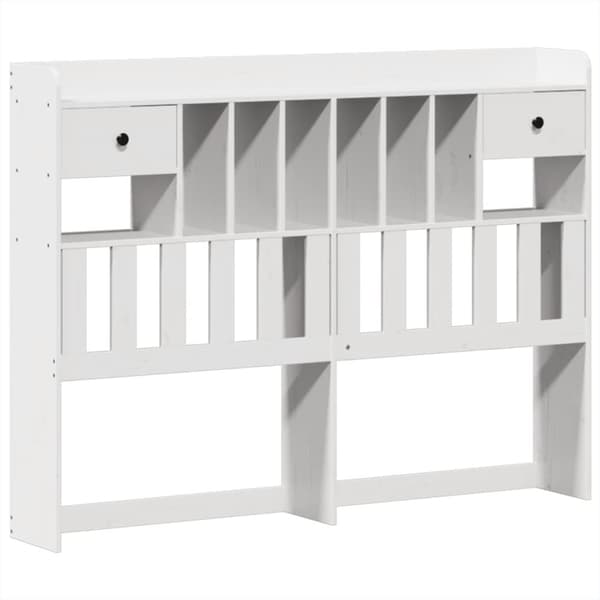 vidaXL Sengeramme uten madrass hvit 140x190 cm heltre furu