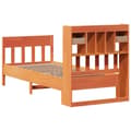 Miniatyrbilde 7 av 9: vidaXL Sengeramme uten madrass voksbrun 75x190 cm heltre furu