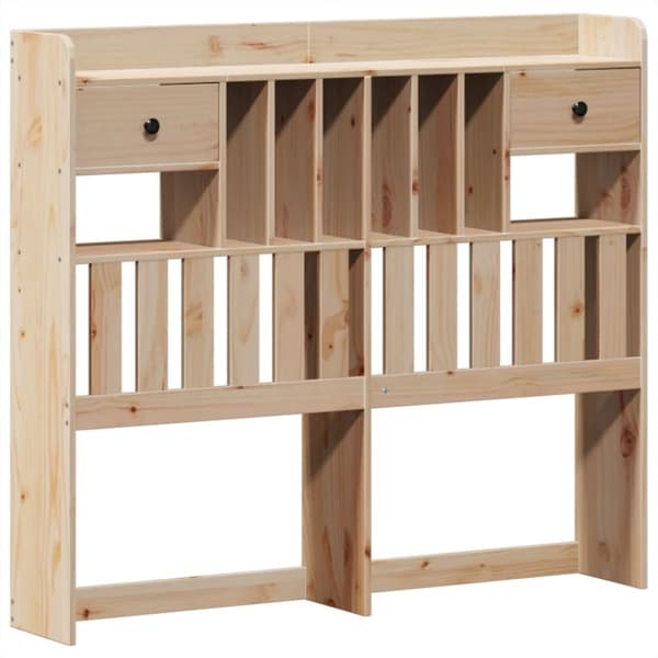vidaXL Sengeramme uten madrass hvit 135x190 cm heltre furu