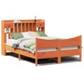 Miniatyrbilde 2 av 6: vidaXL Sengeramme uten madrass voksbrun 140x190 cm heltre furu
