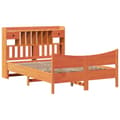 Miniatyrbilde 3 av 6: vidaXL Sengeramme uten madrass voksbrun 140x190 cm heltre furu