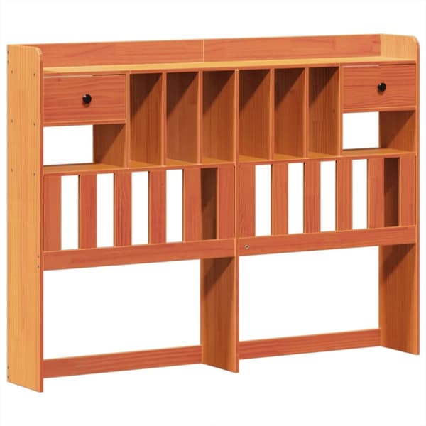 vidaXL Sengeramme uten madrass voksbrun 140x190 cm heltre furu