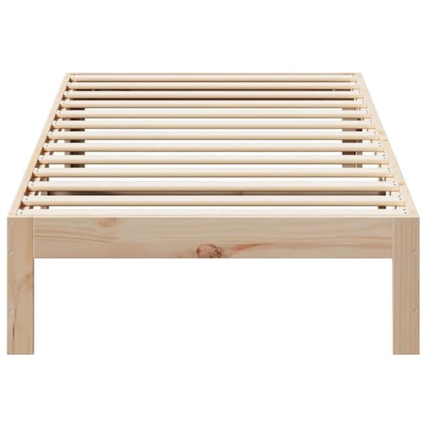 vidaXL Sengeramme uten madrass 90x200 cm heltre furu