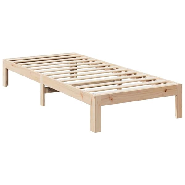 vidaXL Sengeramme uten madrass 90x200 cm heltre furu