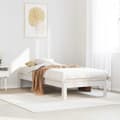 Miniatyrbilde 5 av 11: vidaXL Sengeramme uten madrass hvit 90x200 cm heltre furu