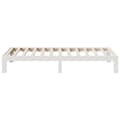 Miniatyrbilde 7 av 11: vidaXL Sengeramme uten madrass hvit 90x200 cm heltre furu