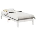 Miniatyrbilde 2 av 11: vidaXL Sengeramme uten madrass hvit 90x200 cm heltre furu