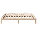 Miniatyrbilde 7 av 11: vidaXL Sengeramme uten madrass 160x200 cm heltre furu