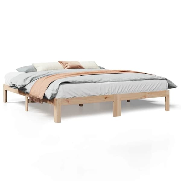 vidaXL Sengeramme uten madrass 160x200 cm heltre furu