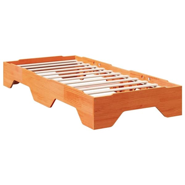 vidaXL sengeramme uden madras stabelbar 100x200 cm massivt træ